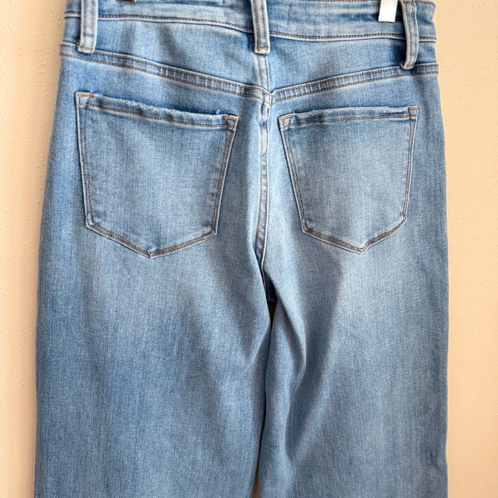 Light Blue Wide Leg Women's Jeans - Picture 5 of 7